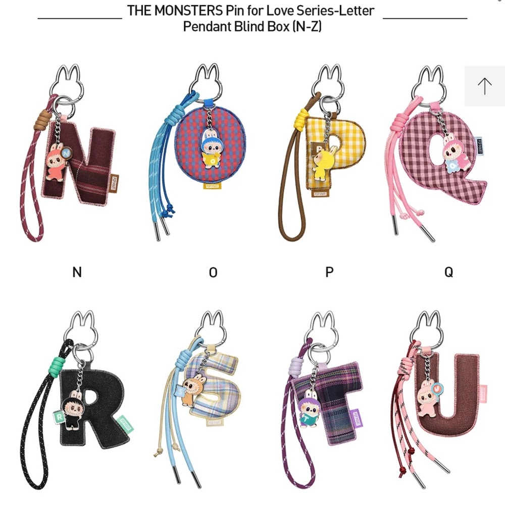 Letter U THE MONSTERS Pin for Love Letter Pendant opened box U - Picture 2 of 7